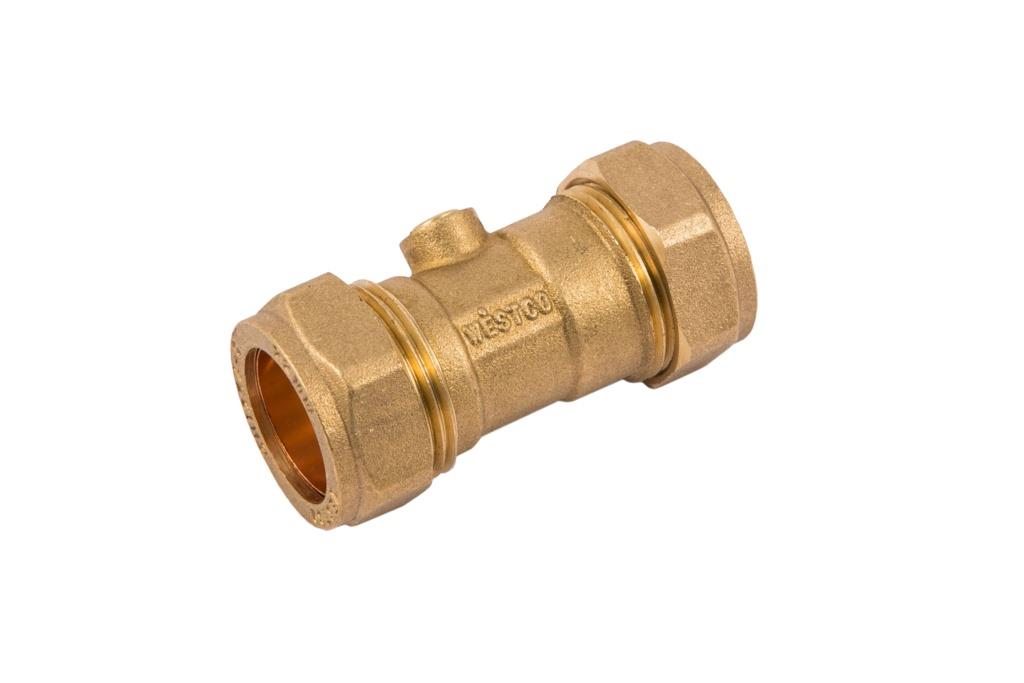 Securplumb Brass CXC Isolating Valve 22mm Securplumb Brass CXC Isolating Valve 22mm